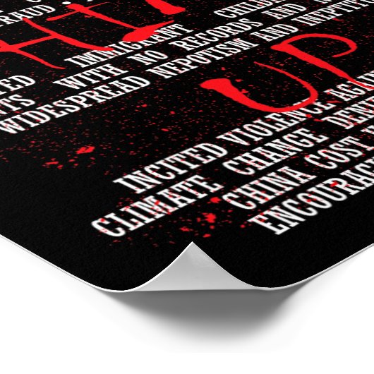 Hij is anti-Trump Poster (Hoek)