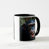 Hij is bang voor de chimpansee. mok (Voorkant rechts)