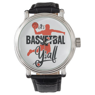 Hij is basketbal horloge