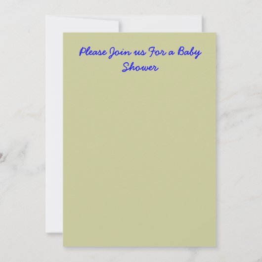 Hij is bijna hier baby shower uitnodiging (Achterkant)