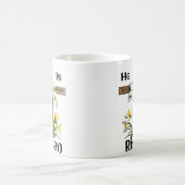 Hij is Christelijk met het Paaskruis Lilies Koffiemok (Center)