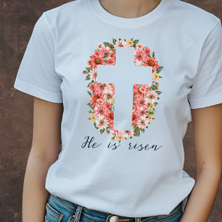 Hij is Christelijk opgestaan T-shirt