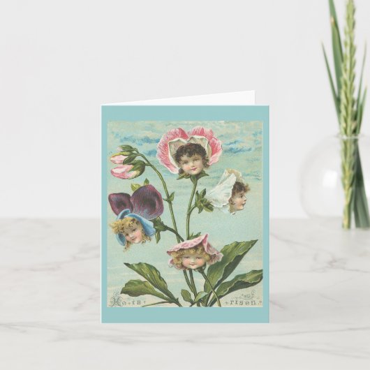 Hij is Christelijk Pasen Feestdagen Kaart (Voorkant)
