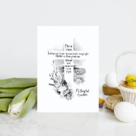 Hij is  Christelijk Pasen Feestdagenkaart