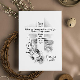 Hij is  Christelijk Pasen Feestdagenkaart