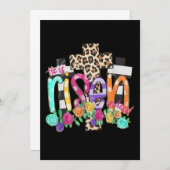 Hij is Christelijk Pasen Kaart (Voorkant / Achterkant)