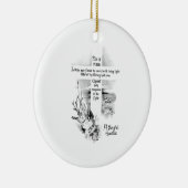 Hij is  Christelijk Pasen Keramisch Ornament (Rechts)