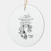 Hij is  Christelijk Pasen Keramisch Ornament (Links)