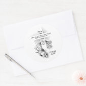 Hij is  Christelijk Pasen Ronde Sticker (Envelop)