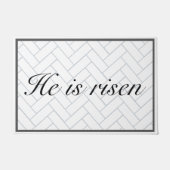 Hij is Christelijke paashok. Deurmat (Voorkant)