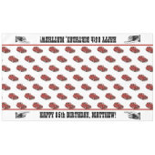 Hij is Classic 1939 Red Coupe Tafelkleed (Voorkant (Horizontaal))