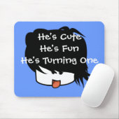 Hij is Cute, hij is degene die er een maakt. Muismat (Met muis)