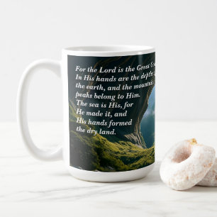 Hij is de Grote God, God en Scheppingsvers Koffiemok