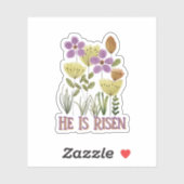 Hij is de huidige Pasen Bloemen Sticker (Vel)
