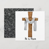 Hij is de Kaart van de paasvakantie (Voorkant / Achterkant)