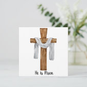 Hij is de Kaart van de paasvakantie (Staand voorkant)