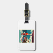 Hij is de keuken aan het schoonmaken Sassy Runner Bagagelabel (Voorkant verticaal)