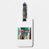 Hij is de keuken aan het schoonmaken Sassy Runner Bagagelabel (Achterkant verticaal)