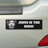 Hij is de Koning Religieuze Vinyl Bumpersticker (Op auto)
