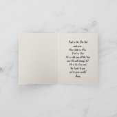 Hij is de leeuw en het lamsmedeleven gevouwen kaart (Binnen)