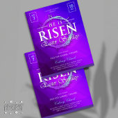 Hij is de razzia Sunday Church Flyer