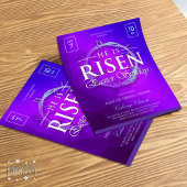 Hij is de razzia Sunday Church Flyer