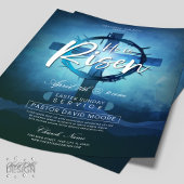 Hij is de razzia Sunday Church Service Flyer