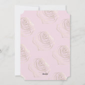 Hij is de roze Paasuitnodiging Kaart (Achterkant)