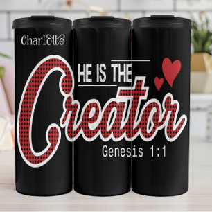 Hij is de Schepper Genesis 1:1 Thermosbeker