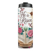 Hij is de verrezen Bloemenbijbel Thermosbeker (Voorkant)