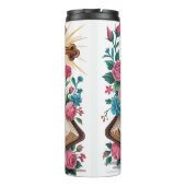 Hij is de verrezen Bloemenbijbel Thermosbeker (Achterkant)