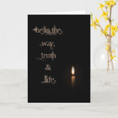 Hij is de weg, waarheid en leven kaart (Gele Bloem)