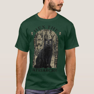 Hij is de zwarte patriarchaat-feministische heks t-shirt