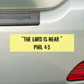 "Hij is dichtbij" Inspirerend Bumpersticker (Op auto)