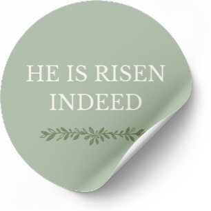 Hij Is Echt Opgestaan Sticker Christelijk Gelooofs