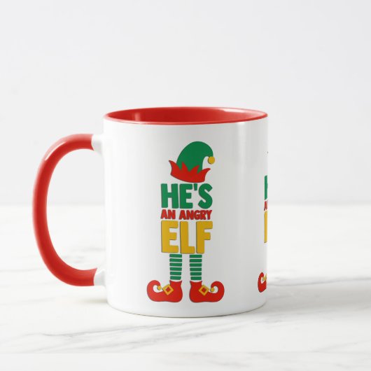 hij is een angry Elf Mok (Links)