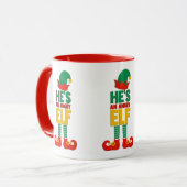 hij is een angry Elf Mok (Voorkant links)