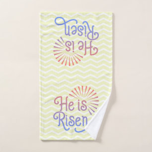 Hij is een Christelijke paasretrofoon. Handdoek