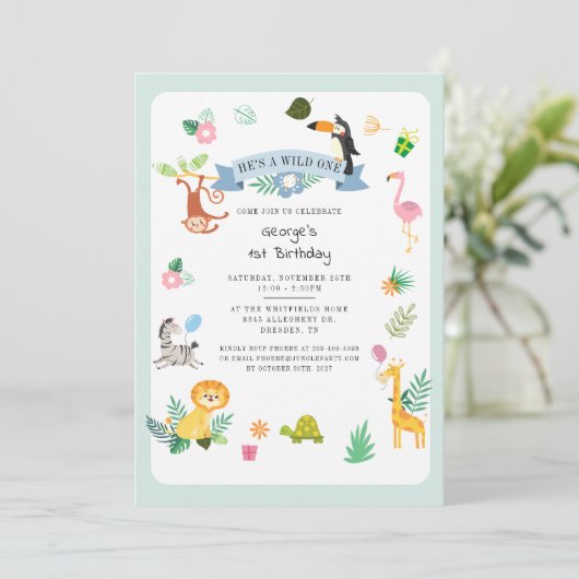 Hij is een eerste Oerwoud. Kaart (Staand voorkant)