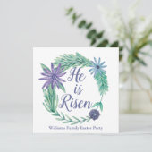 Hij is een erelegante paaspartij Brunch Kaart (Staand voorkant)