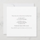 Hij is een erelegante paaspartij Brunch Kaart (Achterkant)