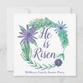 Hij is een erelegante paaspartij Brunch Kaart (Voorkant)