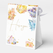 Hij is een Gem Verjaardagskristallen Jongens water Bedankdoosjes (Achterkant)