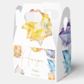 Hij is een Gem Verjaardagskristallen Jongens water Bedankdoosjes (Geopend)