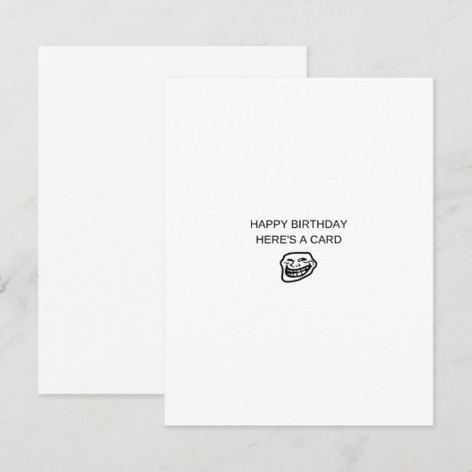 Hij is een Kaart xD (Voorkant / Achterkant)