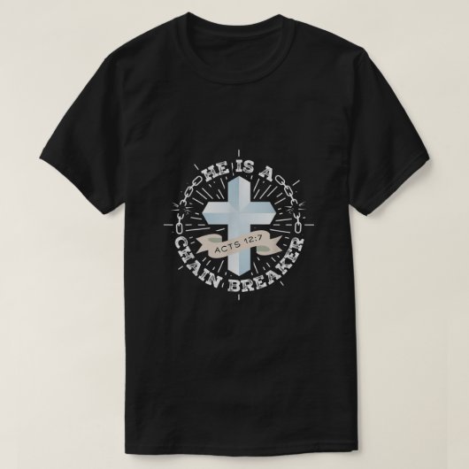 Hij is een kettingbreker. t-shirt (Design voorkant)