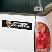 Hij is een legende in zijn eigen geest bumpersticker (Op Truck)
