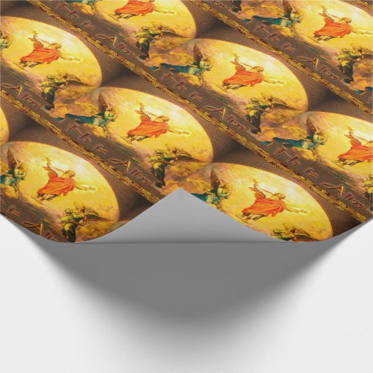 Hij is een levende Christelijke Jezus Cadeaupapier (Hoek)