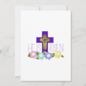 Hij is een Paarse paasmakerij Feestdagenkaart (Voorkant)