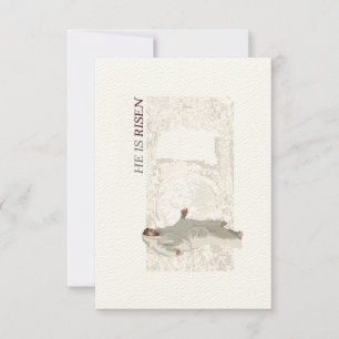 Hij is een paaskaart bedankkaart